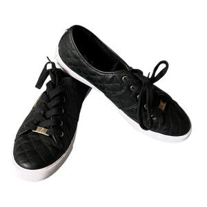 Guess- Size 10M Black Shoes w/ Gold Accents
